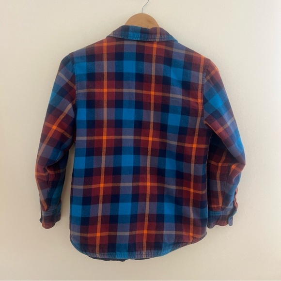 Old Navy Boys Lined Flannel Thick Size 10-12 Cotton Fall Back To School - Picture 4 of 6